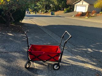 Folding Handy Home Pull Kart Cart Wheelbarrow Wagon Home Garden Children like Good Condition