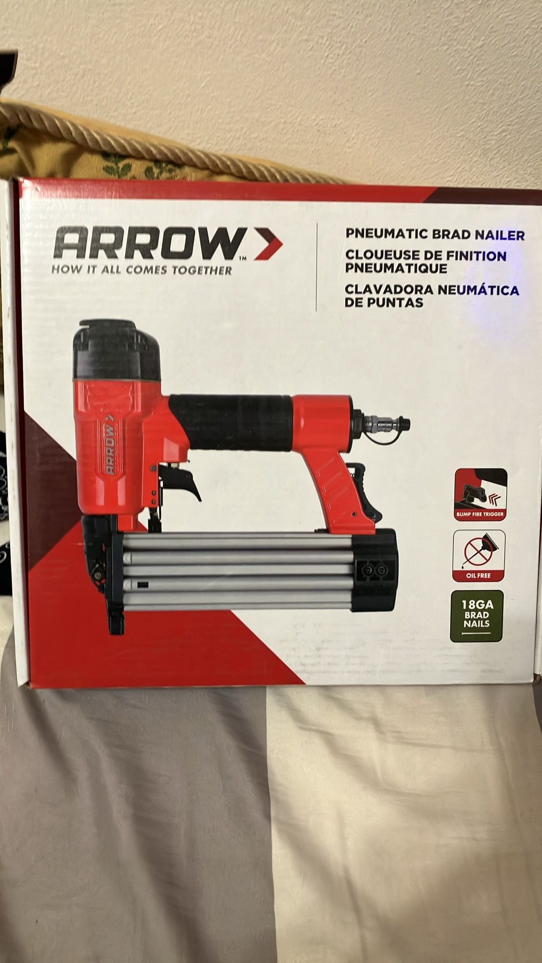 Arrow Pneumatic Nail Gun 18GA Brad Nails