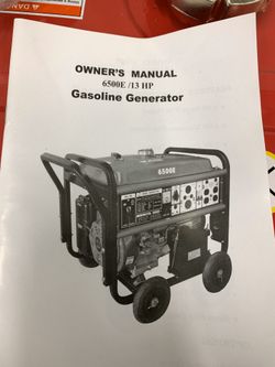 New Rural King 6500E Electric Start Generator for Sale in Richmond