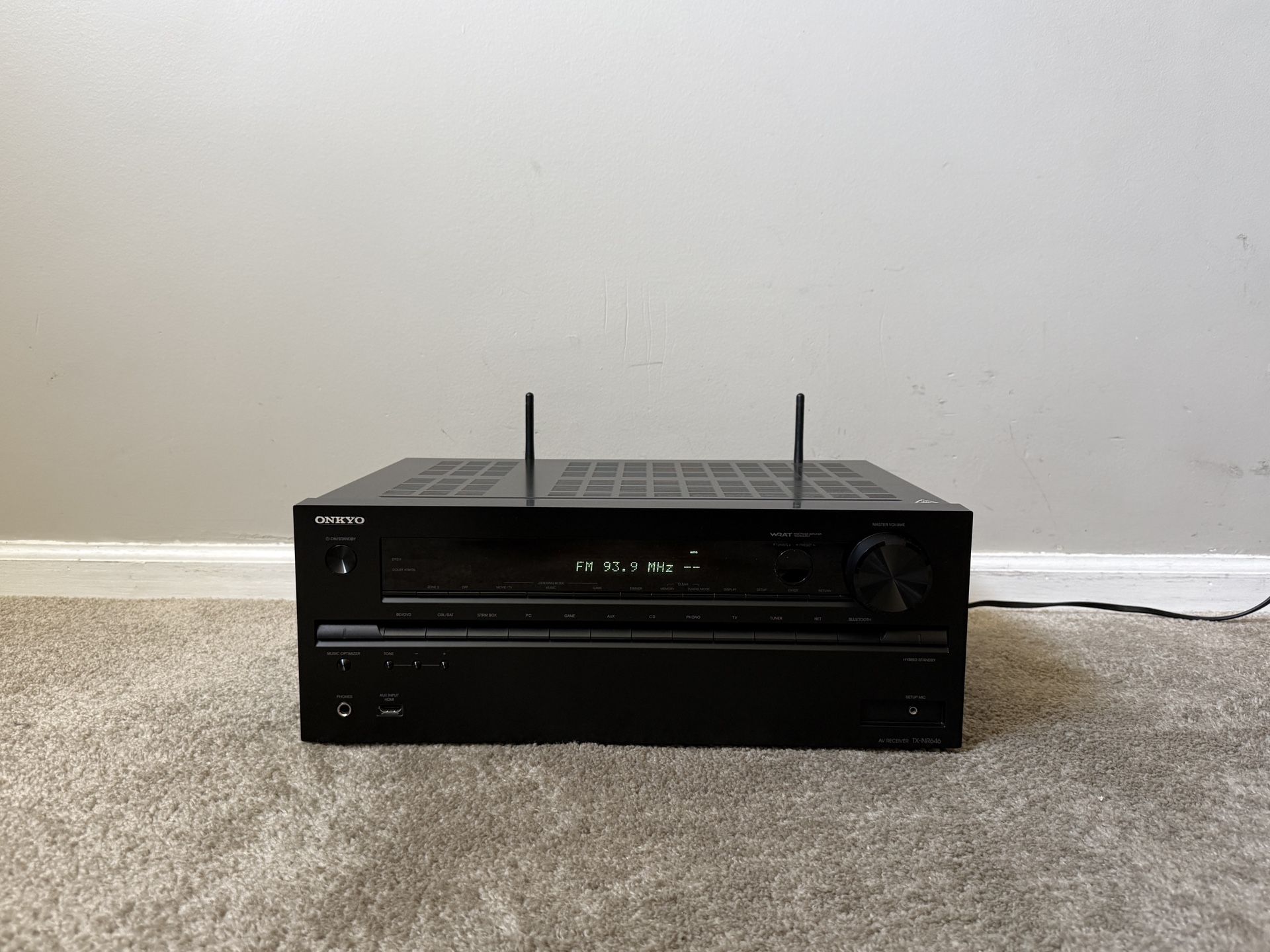 Onkyo TX-NR646 7.2 HDMI 4K Ultra HD Bluetooth WiFi Home Theater Surround Sound Receiver