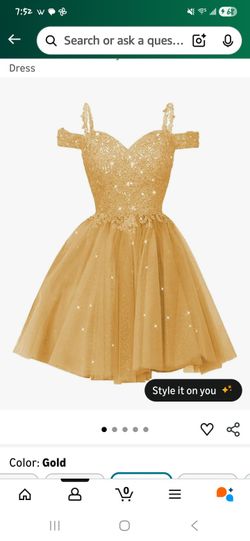 Gold Dress Size 12