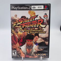 Street Fighter Anniversary Collection - PlayStation 2 (Tested & Working)