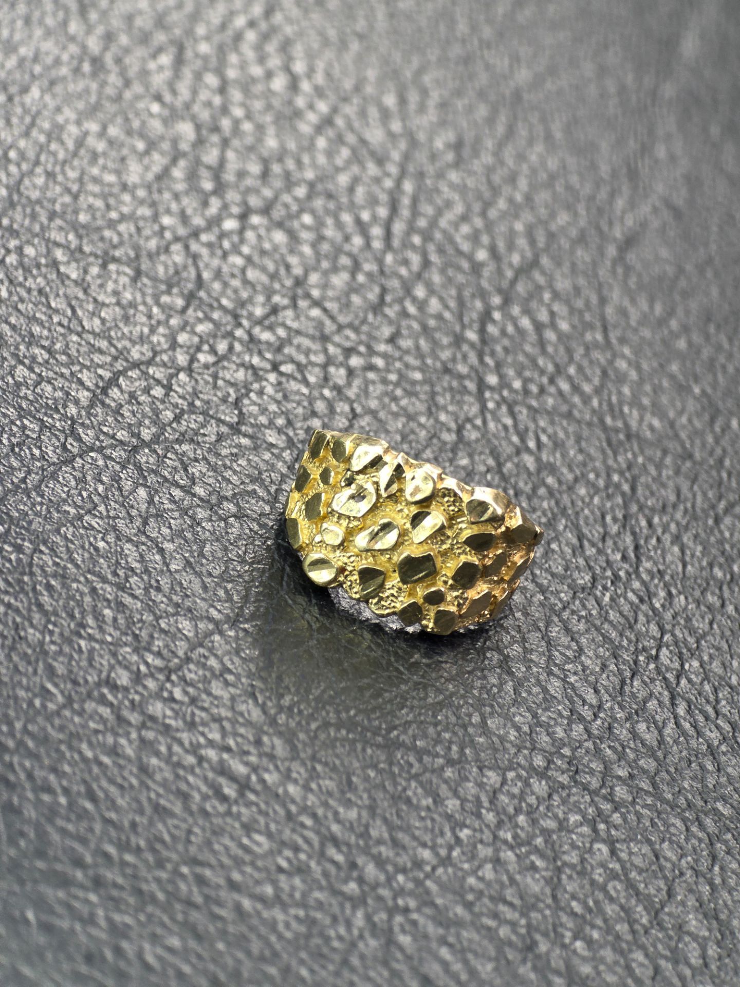Solid 10k gold nugget Ring