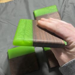 Black Walnut And Epoxy Coasters