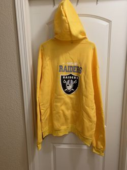 Raiders yellow zip up hoodie