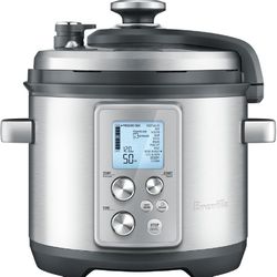 Breville Fast Slow Pro Pressure Cooker, Brushed Stainless Steel
