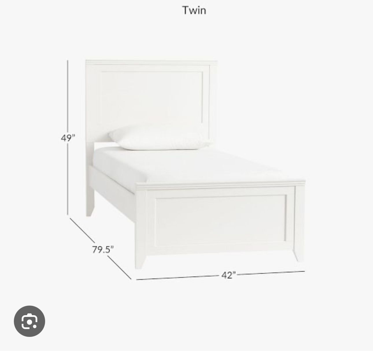 Pottery barn, twin Hampton