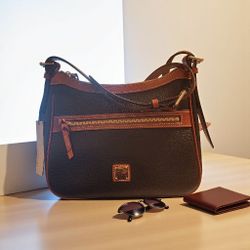 Dooney & Bourke Black Pebble Leather Bag