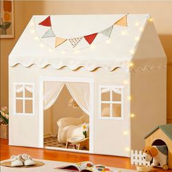 Cream indoor outdoor play tent