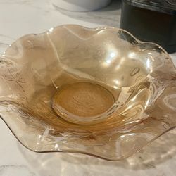 Marigold Color Glass Bowl