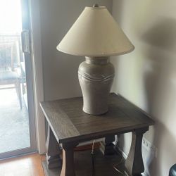 End Table And Lamp