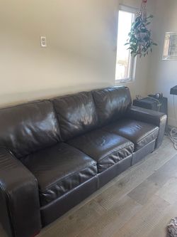 Genuine leather couch