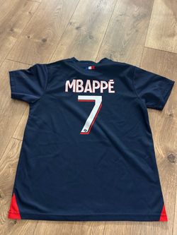 Paris saint germain Qatar airways Mbappe Kids looks like size 12-14