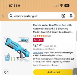 New electric water gun