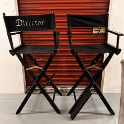 2 Tall Director Chairs / All Screws Will Be Attached 