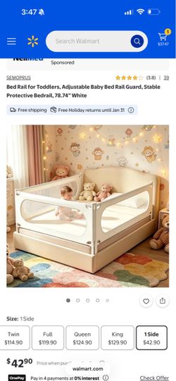 Baby bed boarder rails