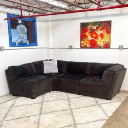 Grey 4 Piece Modular Sectional Couch