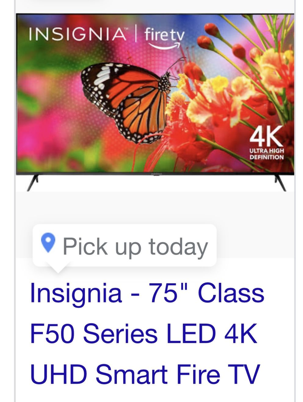 Smart TV 75” 4K Ultra HD