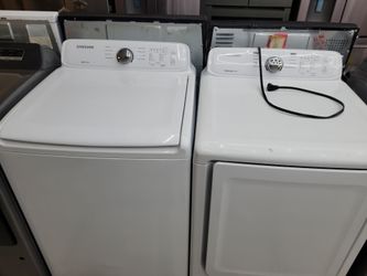 Samsung topload washer & gas dryer