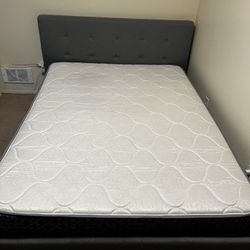 Queen Bed With Storage + Mattress 
