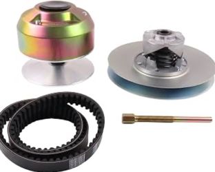 Primary Secondary Driven Clutch W/Puller & Belt Kit RE28721 AM140985 AM140967 JDG1641 Compatible with John Deere Gator 6x4 4x2 1200A Bunker Field Vehi