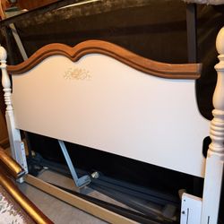 Headboard, Frame And Full Size Mattress Set 