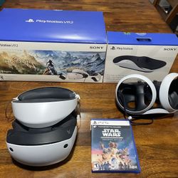Like New PS VR2 Bundle – Original Boxes + Charging Dock + Star Wars Game