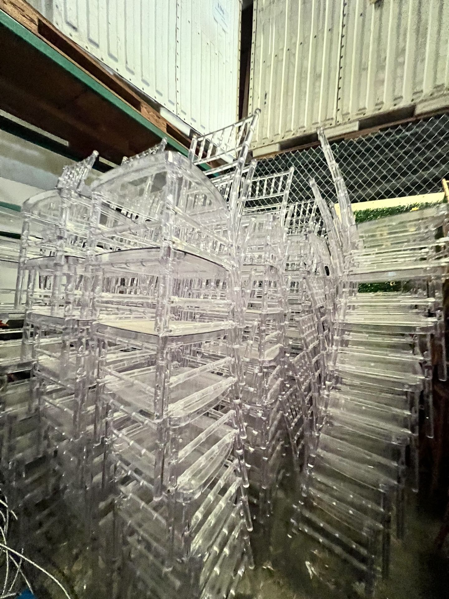 Clear Ghost Chivari Chairs For Sale 