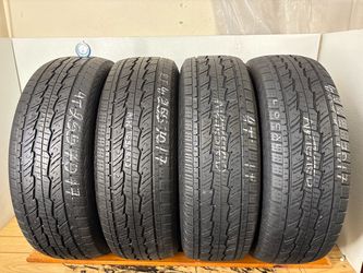 Set 4 tires 255 70 17 General Grabber hts