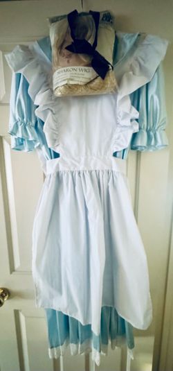 Alice in Wonderland Costume Dress with Wig