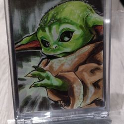Grogu Sketch Card