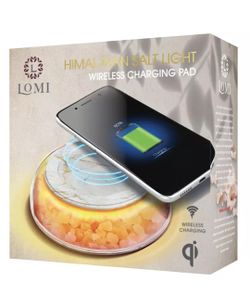 Restful Light Wireless Charging Pad With Himalayan Salt