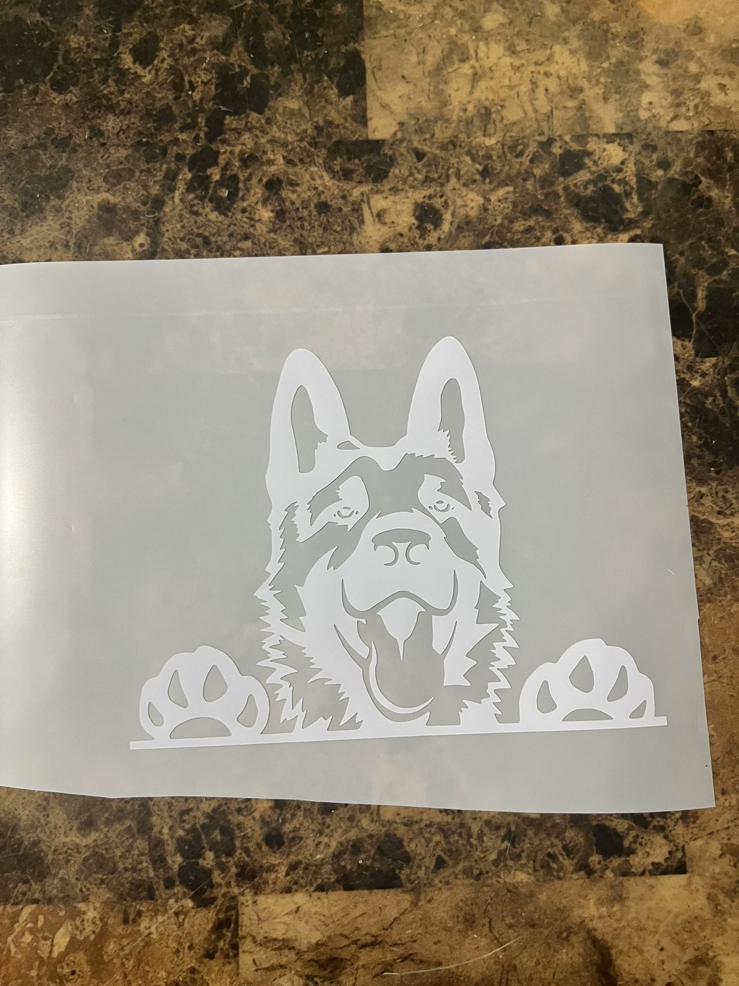 German Shepherd Dog Vinyl Sticker