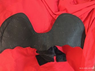 Black Felt Bat Wings Halloween Costume Accessory