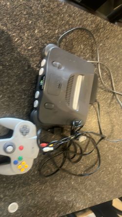 Nintendo 64 Console with Controller and Cables