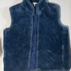 USED - Blue Fleece Vest by Tommy Hilfiger