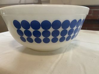 PYREX 403 BLUE DOT BOWL, VINTAGE 