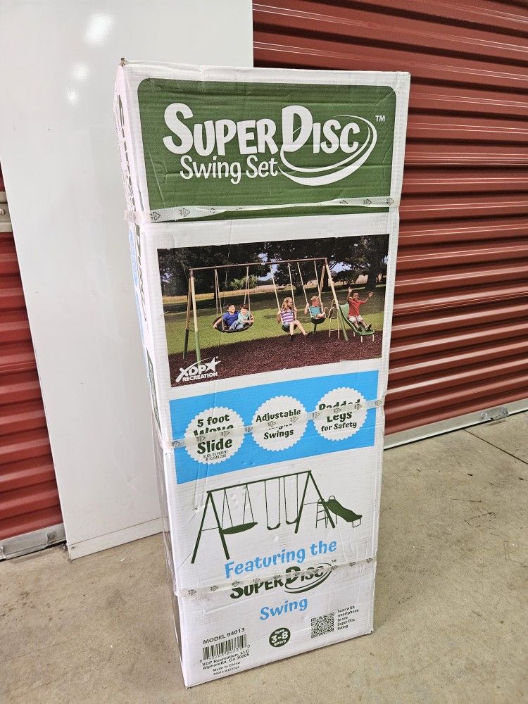 Steel Swing Set with Disc Swing