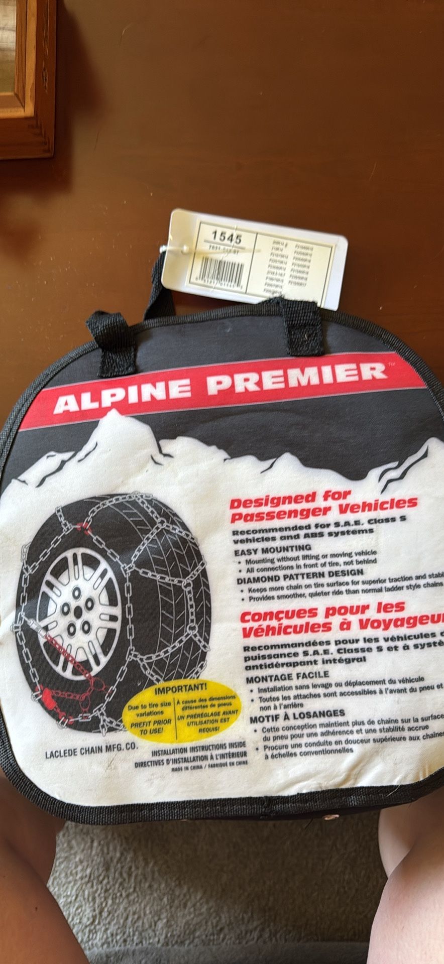 Alpine Premier 1545 Tire Chains