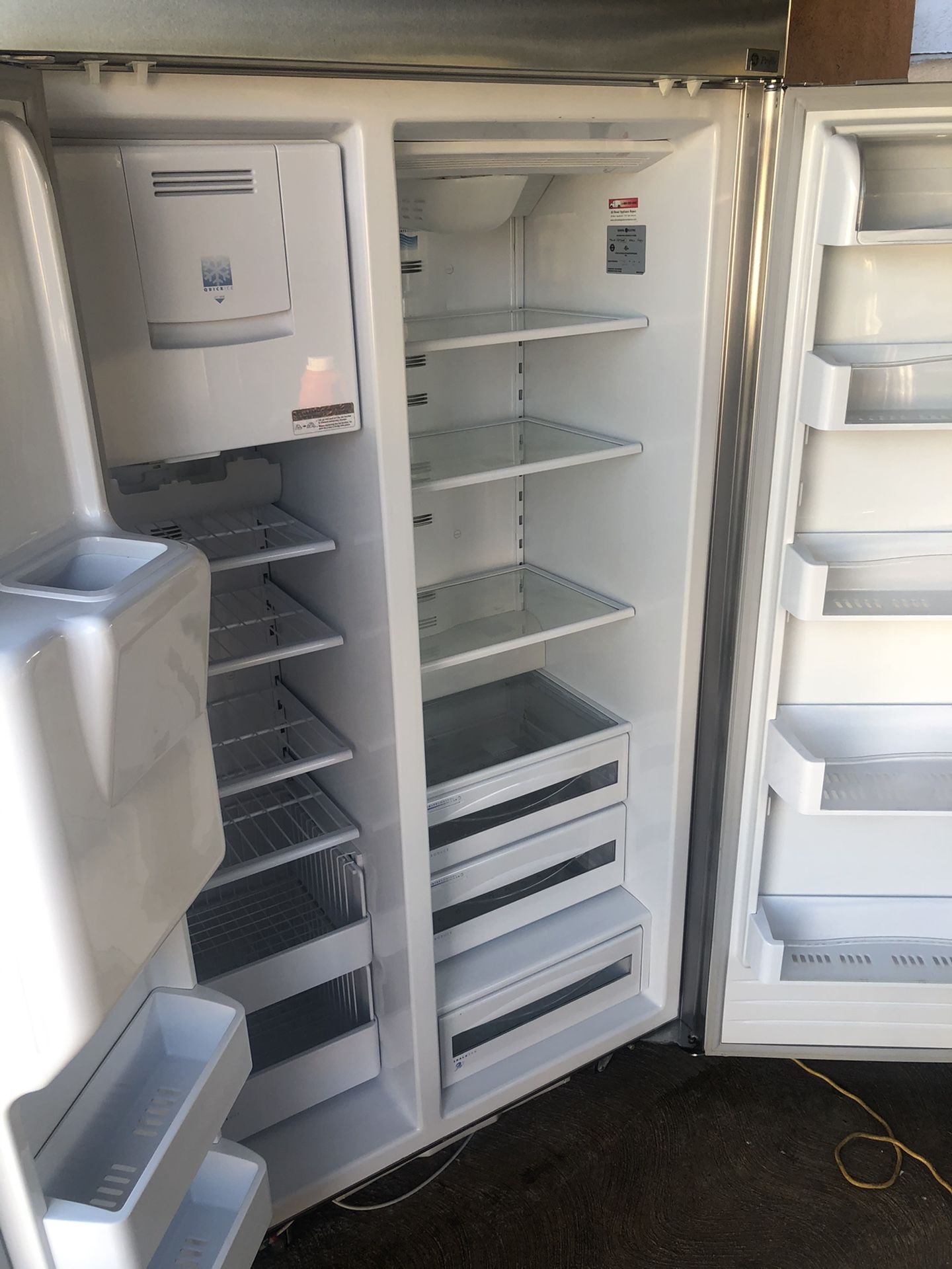 Beautiful Stainless GE Built In Refrigerator 42” Wide