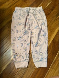 Women’s Cinderella mice sweatpants. Size xl