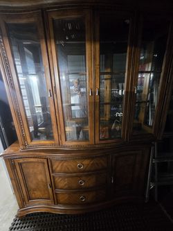 China cabinet and table