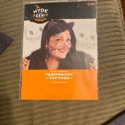 Halloween temporary tattoo leopard