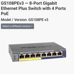 Netgear (GS108PE) POE Switch
