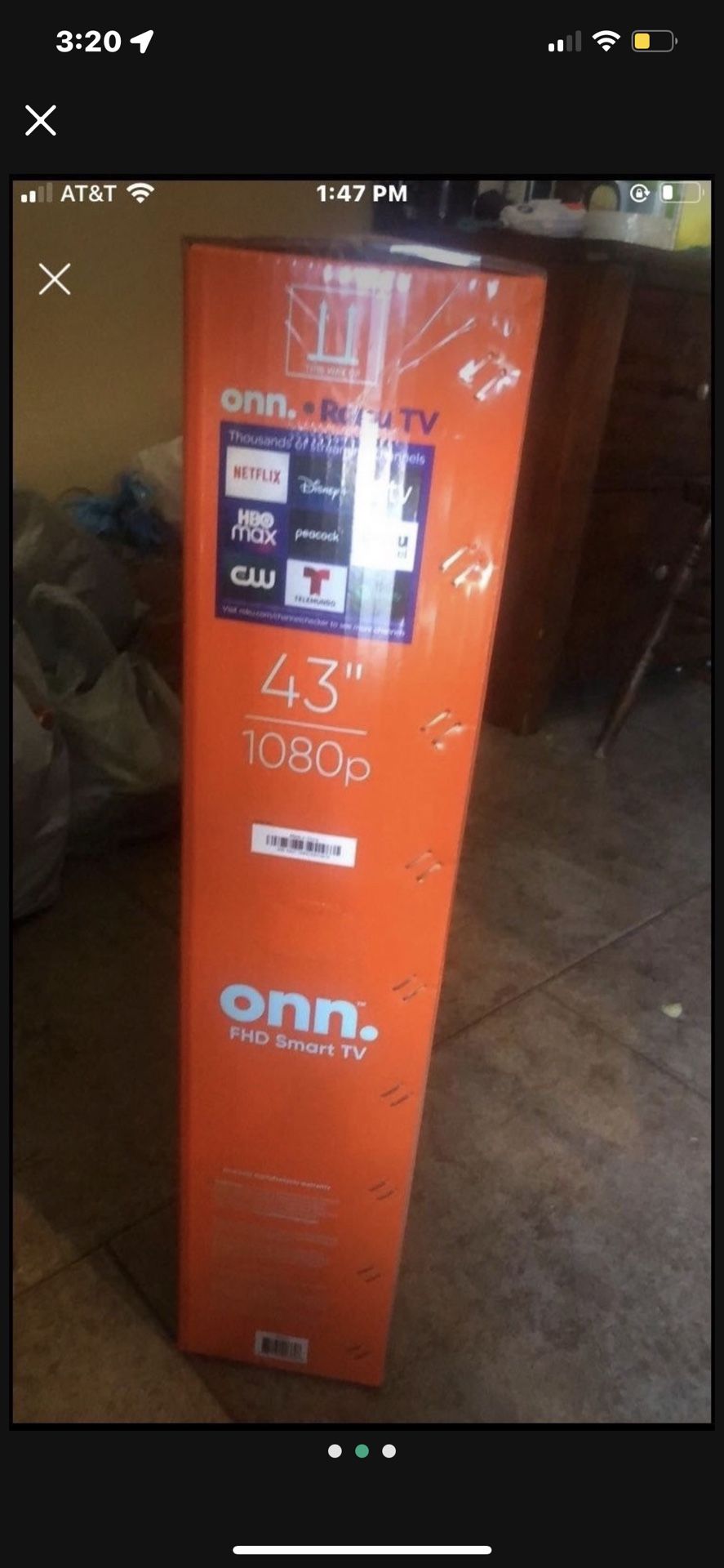 43in roku tv brand new