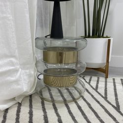 Round Glass side tables