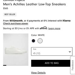 Common Project Shoes