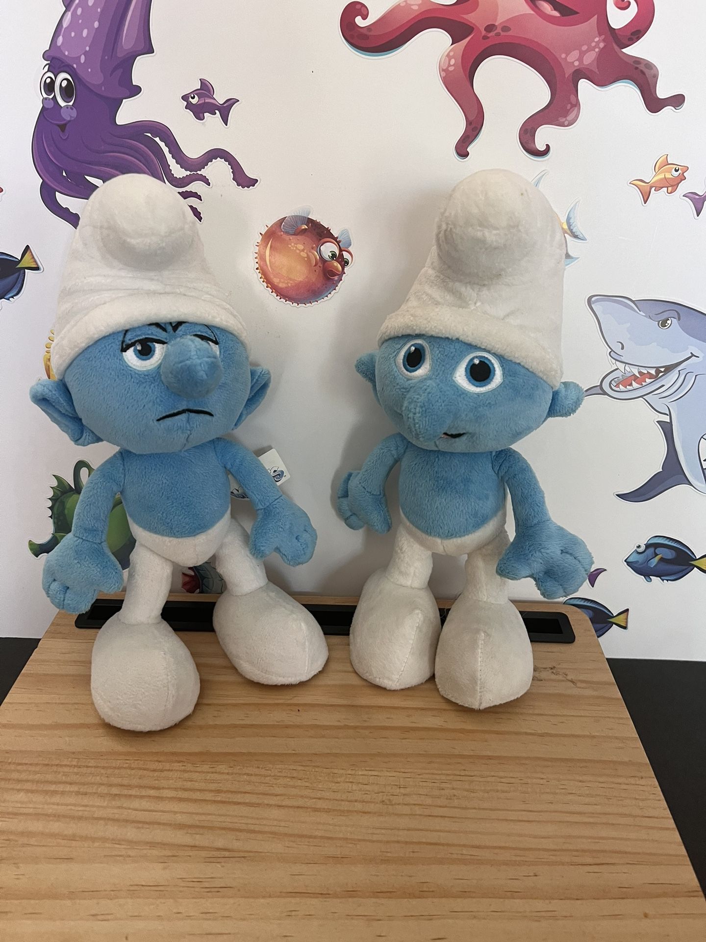 SMURF SOFT PLUSH  DOLLS - 10 INCHES -  $10 EACH