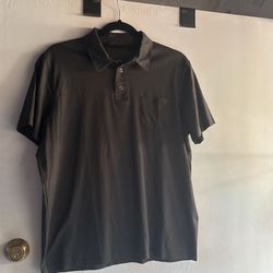XL cotton prada polo shirt black