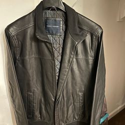 Tommy Hilfiger Large Black Leather Jacket NEW (never worn)